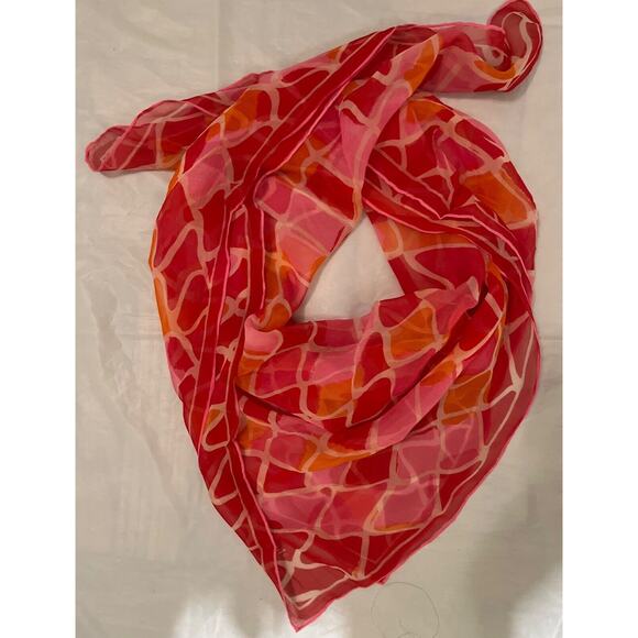 Vintage VERA Neumann Scarf ~ Ladybug Signed ~ Semi Sheer - Picture 7 of 8